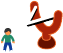 Player and Slingshot