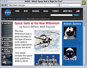 NASA: Space Suits of the New Millenium Page