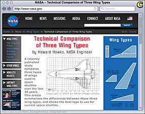 NASA: Technical Comparisons of Three Wing Types Page