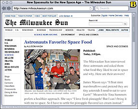 The Milwaukee Sun Page